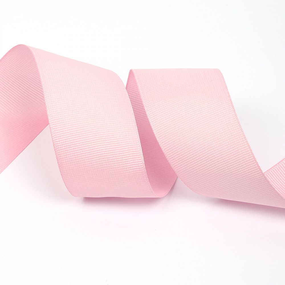 Лента репсовая (в рубчик) 38.0 мм, F133 св.розовый, уп. 27,4м