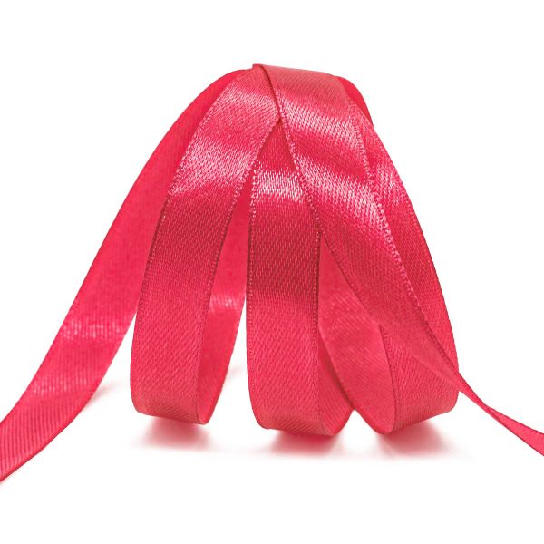 Лента атласная 1-сторонняя 12.0 мм / 22.86±1 метров, 015 фуксия, Globus