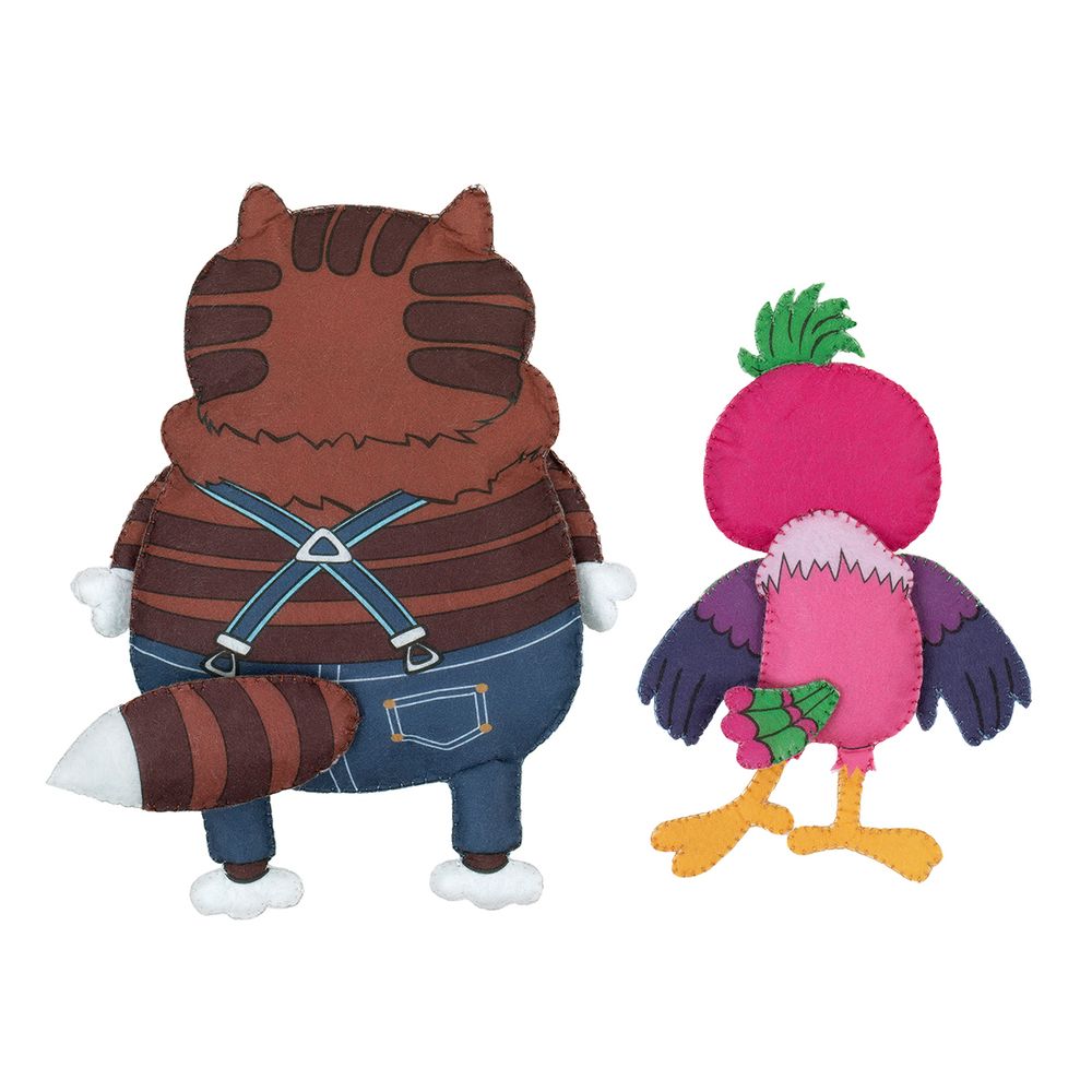 Набор для шитья Miadolla CMF-TF-0449 Кот Василий и Попугай Кеша