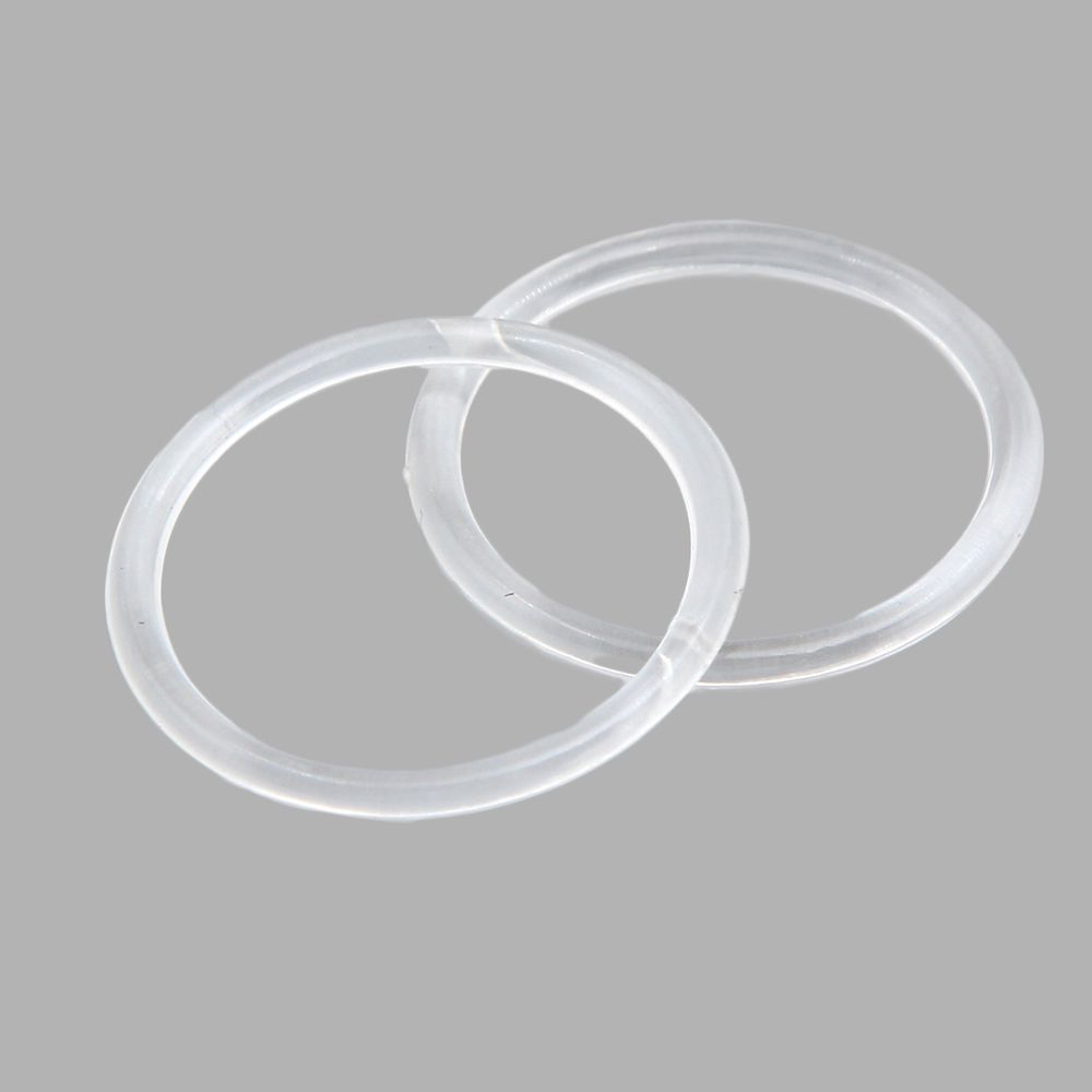 Кольца для бюстгальтера пластик ⌀20.0 мм, прозрачный, 100 шт, 626152