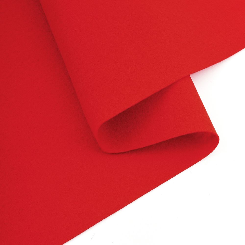 Фетр листовой мягкий 1.0 мм, 30х45 см, 10 листов, Hemline Hobby, 11 темно-красно-розовый, 11.041