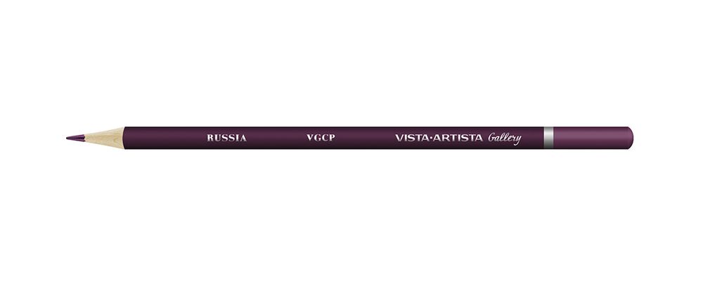 Карандаш цветной художественный заточенный, 6 шт, 417 Баклажан (Perylene purple), Vista-Artista Gallery VGCP