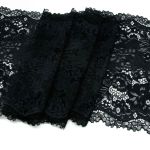 Кружево бельевое эластичное 185 мм / 10 м, 7735070 черный