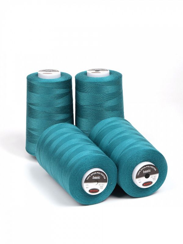 Нитки швейные Max 40/2, 4570 м (5000 ярд), 441 зеленый / 4 бобины