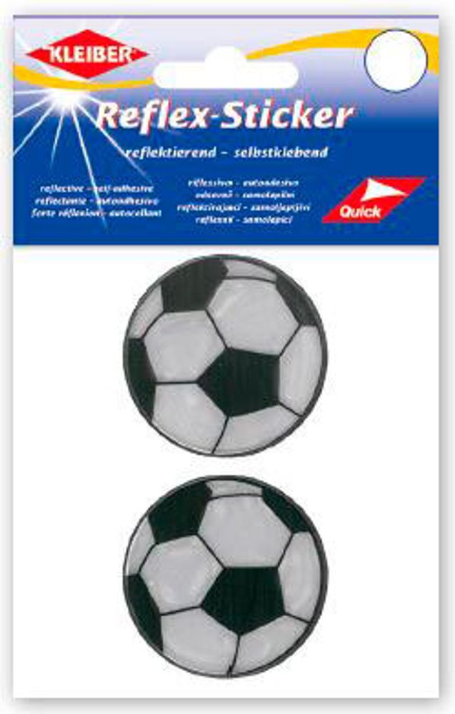 Аппликации, самоклеящиеся, светоотражающие &quot;Футбольный мяч&quot;, диаметр 6,5см, ПВХ, Kleiber, 611-85