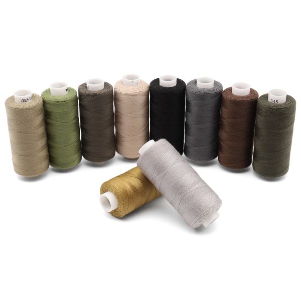 Швейные нитки (набор) 40/2 'Армейский', намотка 365 м (400 ярд), 10 шт/упак, Bestex