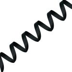 Лента репсовая (в рубчик) 12.0 мм / 22.86±1 метров, М 030 черный