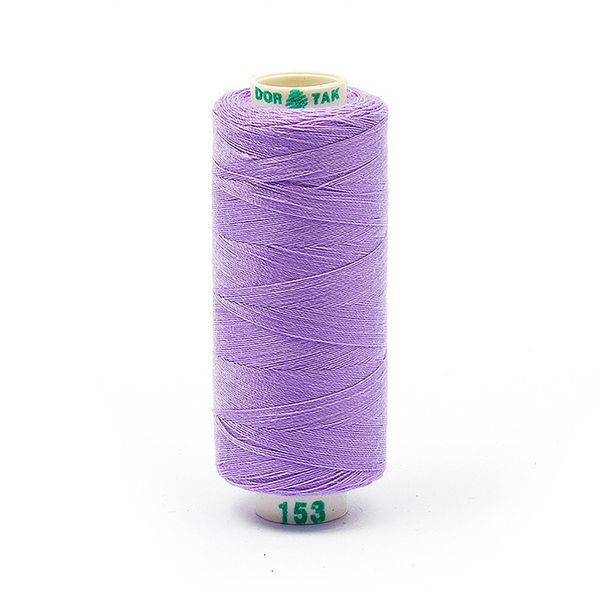 Нитки швейные бытовые Dor Tak 40/2, 366 м / 10 кат., 153 сиреневый