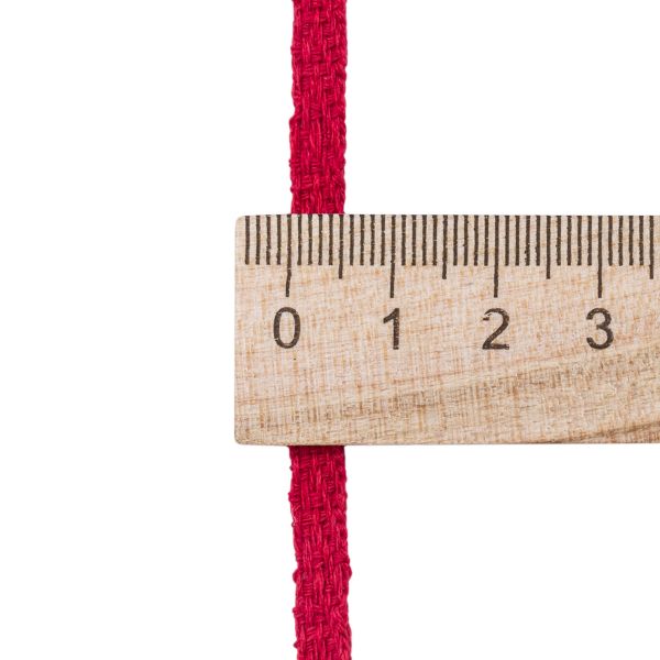 Тесьма (лента) киперная (100 х/б) 5 мм / 25 метров, рис. 9790, 1.4 г/м, красный, С3865Г17/1