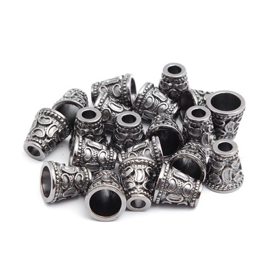 Наконечник для шнура металл колокол ⌀4,5/9 мм, 14х13 мм (чер.никель), 20 шт