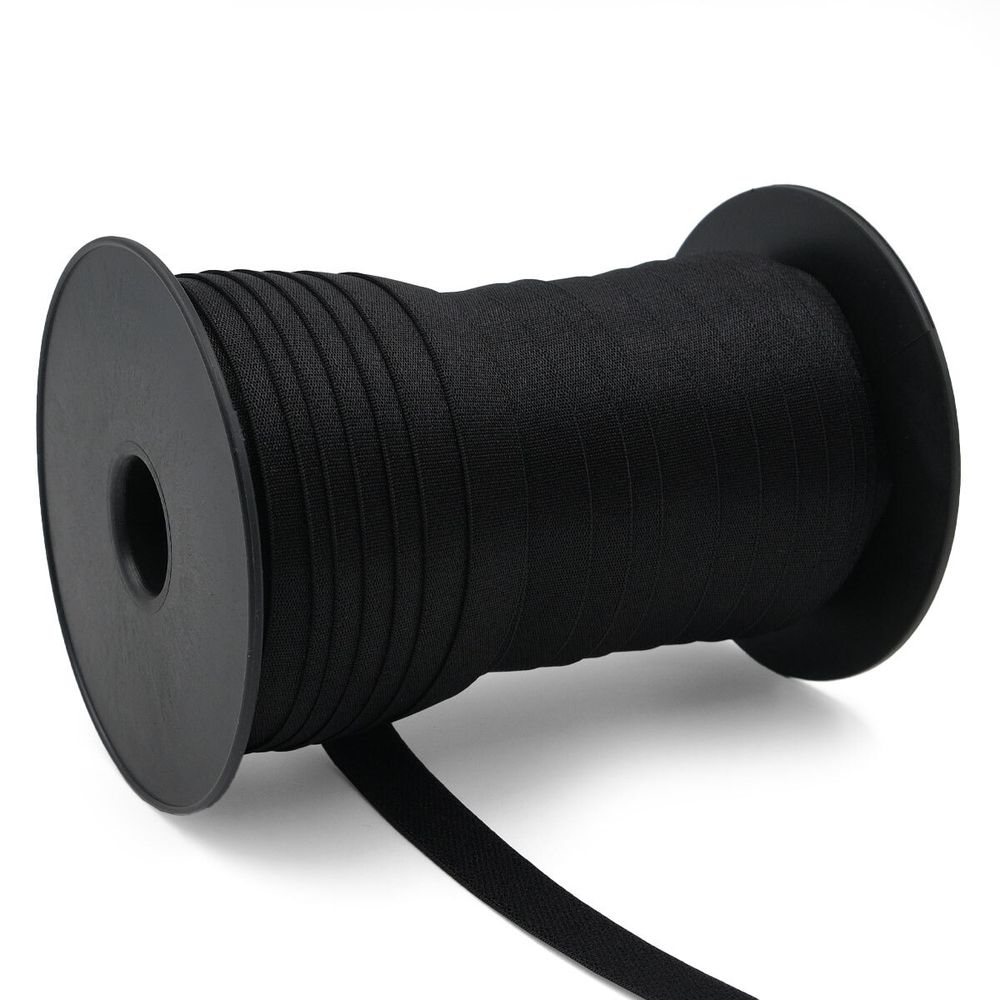 Резинка бельевая (бретелечная) 15.0 мм / 50 метров, черный, (ML200.015/1)