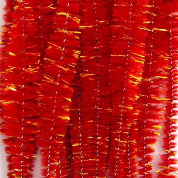 Проволока синельная объемная Цветок 12 мм / 300мм, 15 шт, Astra&Craft (B-037 красный)