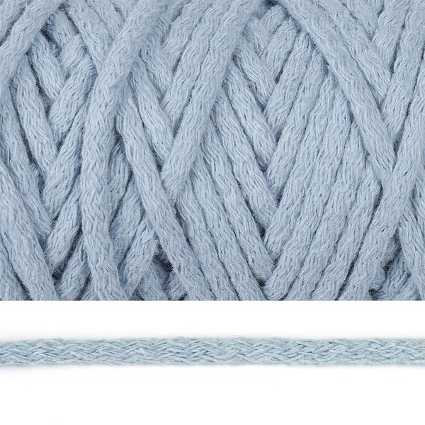 Шнур круглый х/б ⌀5.0 мм / 50 метров, 2106 голубой