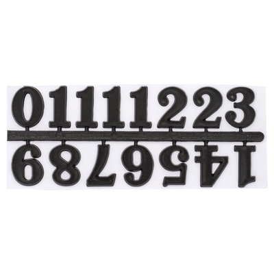 Цифры арабские для часов 2,5см (черный), 5AS-085