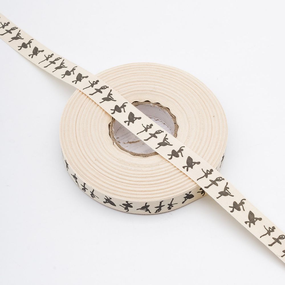 Лента декоративная х/б 15.0 мм / 25±1 метров, балет