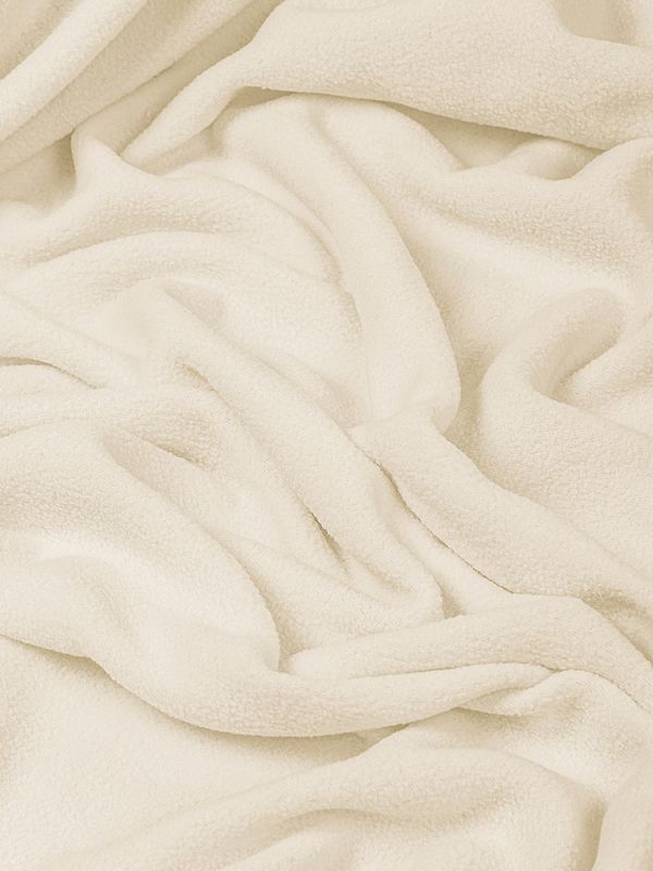 Флис 2-сторонний 190 г/м², 150 см / 2 метра, TBY-0059-103.2, цв.F103 молочный