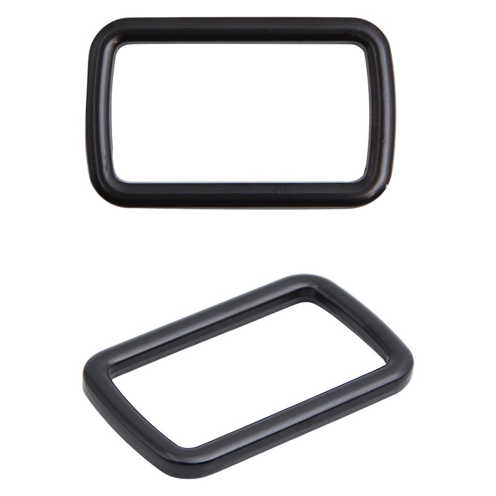 Рамка прямоугольная металл 40 мм /49х30 мм/ черный матовый, ГУ12749, 4 шт