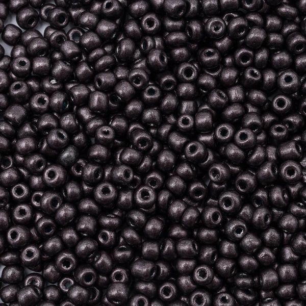 Бисер Astra&Craft 11/0 (2.1 мм), 200 г (10х20 г), цв. М924-О мокрый асфальт/непрозрачный, матовый