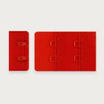 Застежки для бюстгальтера текстильные 2х2, 28 мм, 25 шт, 100 красный, Arta