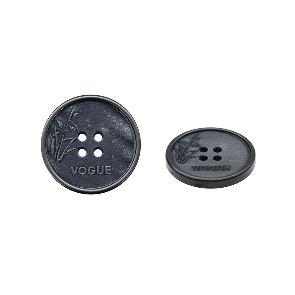 Пуговицы 4 прокола 40L (25мм), (Blue2 (синий2)), 24 шт /TOS/