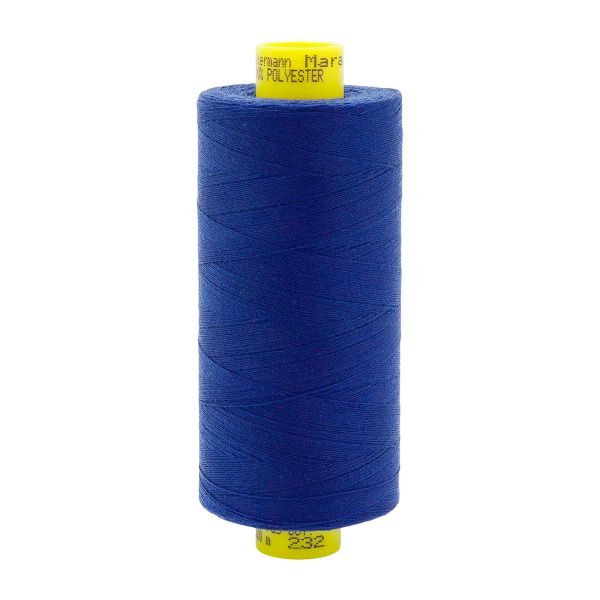 Нитка особо тонкая Gutermann Mara №150 (150/2), 1000 м, 713953, цв. 232 кобальт, 1 катушка