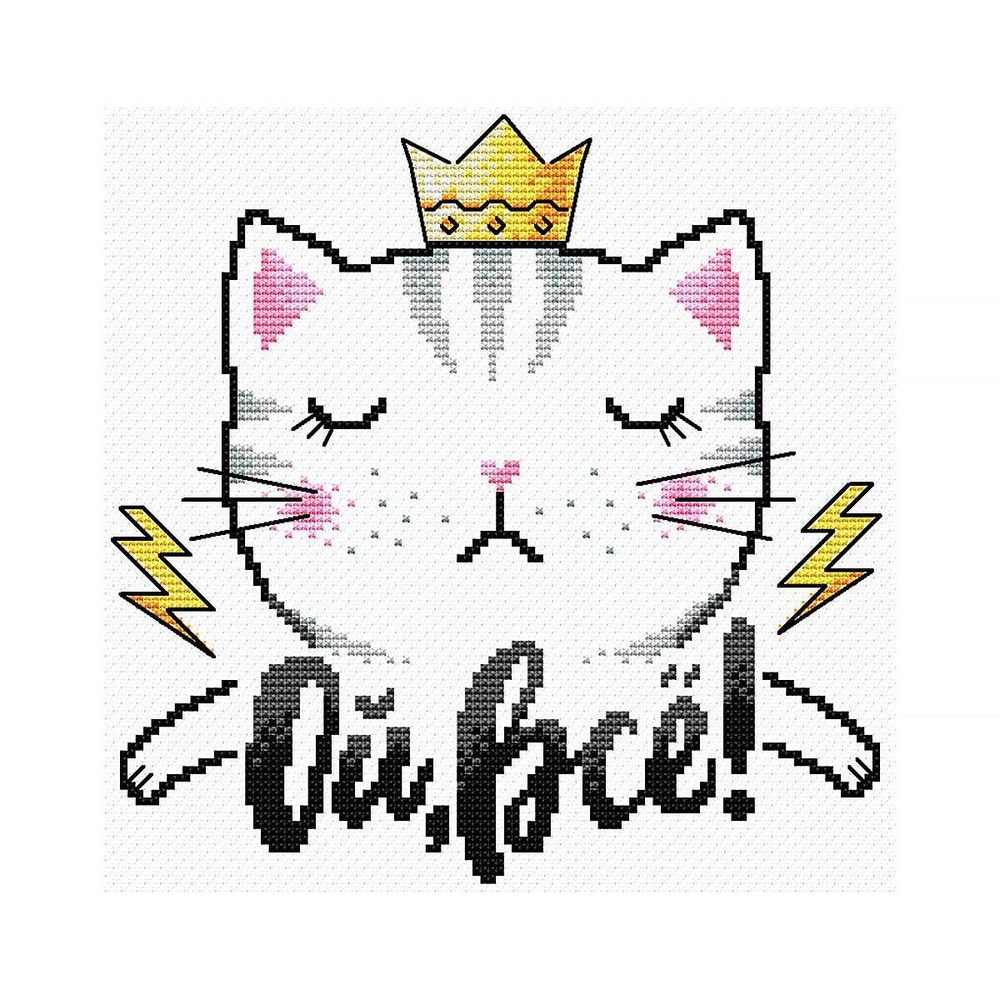 Набор для вышивания нитками МП Студия, Ой, все 18х18см