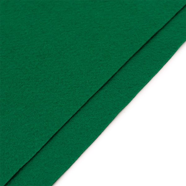 Фетр листовой мягкий 1.2 мм, 20х30 см, 100% п/э, 2 шт, цв. зел, 26920