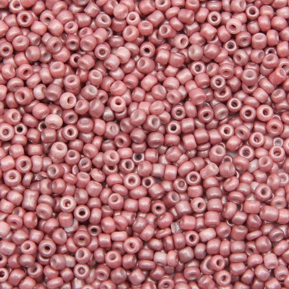 Бисер Astra&Craft 11/0 (2.1 мм), 200 г (10х20 г), цв. 923-О пудрово-розовый /непрозрачный, матовый