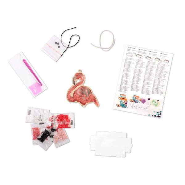 Алмазная (кристальная) мозаика Фрея, Фламинго, 8,5х10 см