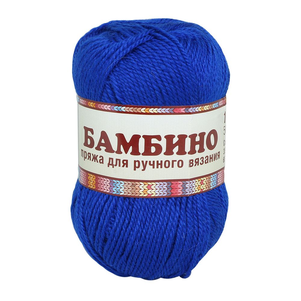 Пряжа Камтекс Бамбино / уп.10 мот. по 50 г, 150 м, 019 василёк