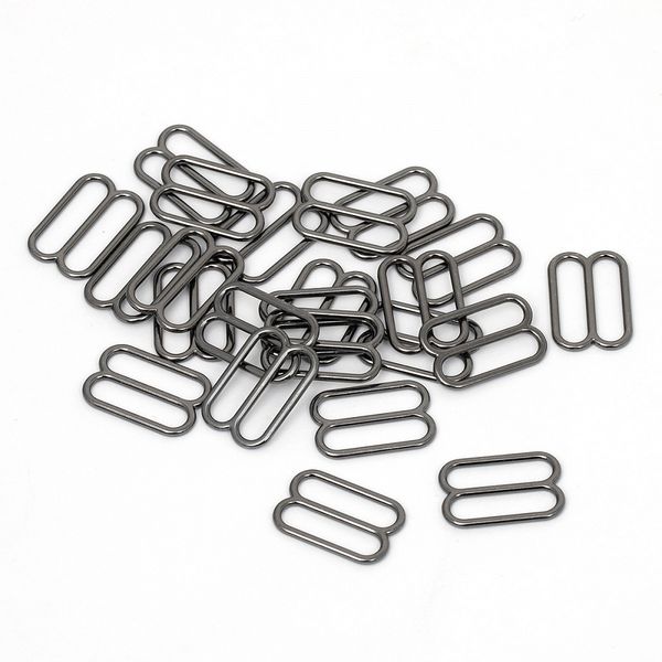 Рамки-регуляторы для купальника металл 19.0 мм, 819A.SW цв.черный никель, уп.100 шт