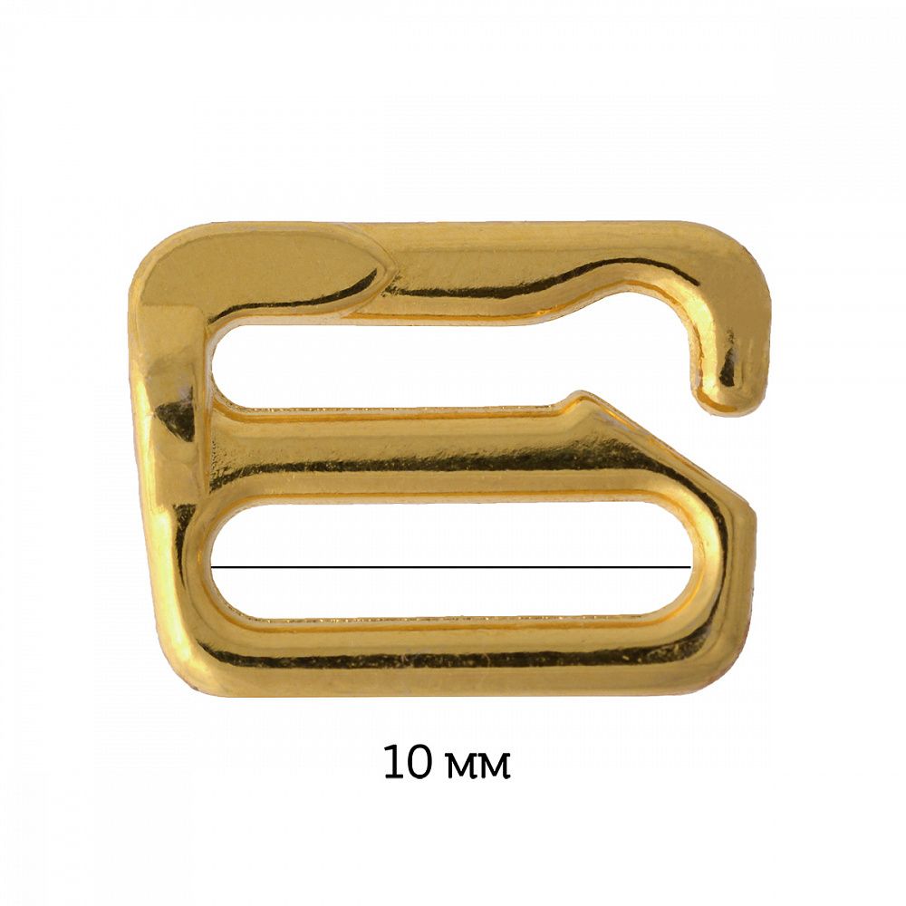 Крючки для бюстгальтера металл 8.9 мм, 16 золото, Arta, 50 шт