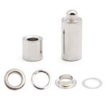 Люверсы металл ⌀_8.0 мм (внутр.) с инструментом для установки, никель, 200 комплектов, Hobby&Pro, 530710