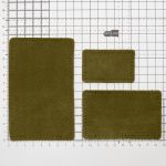 Набор заплаток пришив. из замши, прямоуг-к 4х6,4см, 6х9,6см, 8х12,7см, с перфорацией, 3 шт (33 хаки), 59403