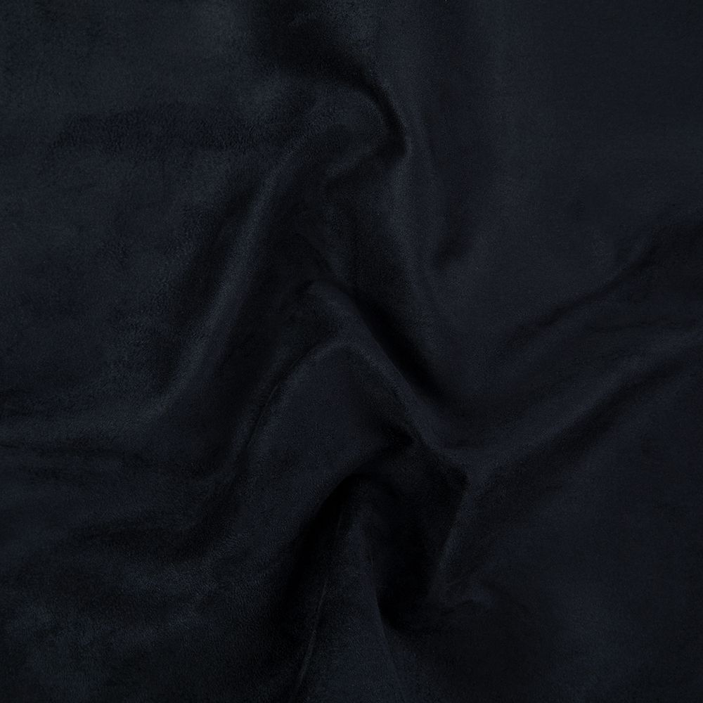 Замша искусственная отрез 35х50 см, 175±5 г/м², 19-4004 black (черный), Peppy Woven Suede