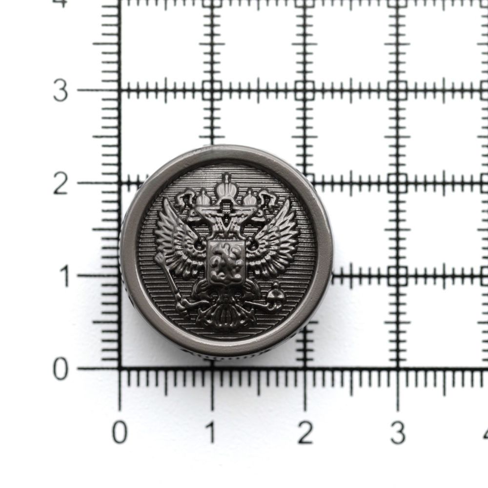 Пуговицы на ножке 36L (23мм), металл (m.nickel (матовый черный никель)), 12 шт, ME354