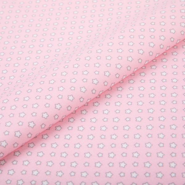 Ткань для пэчворка Peppy Молочные сны фланель, рулон 112 см / 5 метров, МС-11 розовый, Peppy