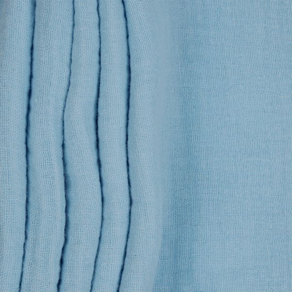 Муслин 125 г/м², 130 см / 2 метра, TBY.Mus.24723.7.2, цв.07 св.голубой