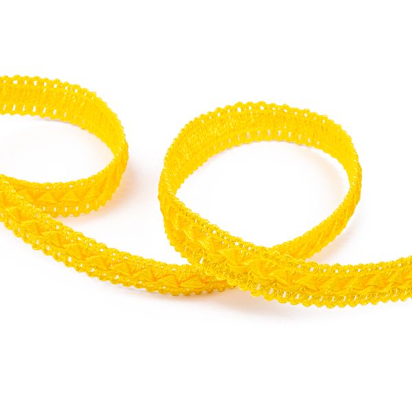 Тесьма декоративная Gamma Самбоса GSL-201 13 мм, 33 м, 020 желтый