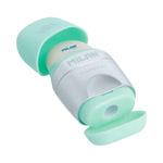 Ластик-точилка Capsule Silver 1 отверстие 12 шт, 4714112 ассорти, Milan