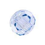 Бусины стекло ⌀3 мм, 24 шт, пурпурно-голубой перламутр/lt.sapphire AB, Preciosa 451-19-602