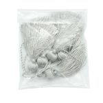 Кисти шторные 70.0 мм, вискоза, цв.230 серебро, 5 шт