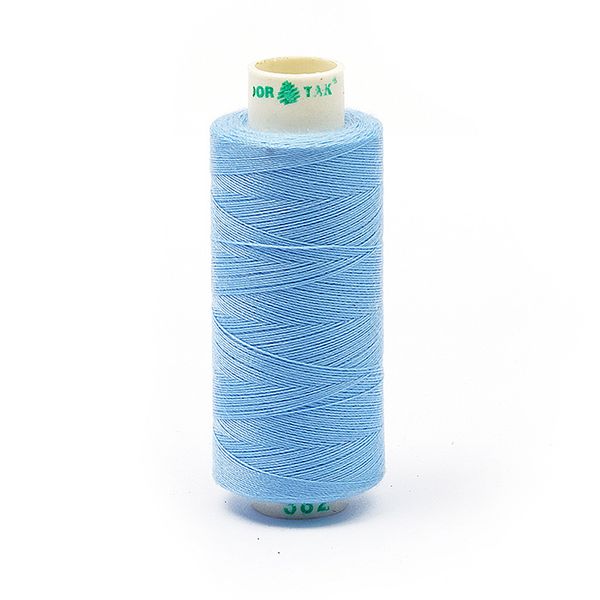 Нитки швейные бытовые Dor Tak 40/2, 366 м / 10 кат., 382 голубой