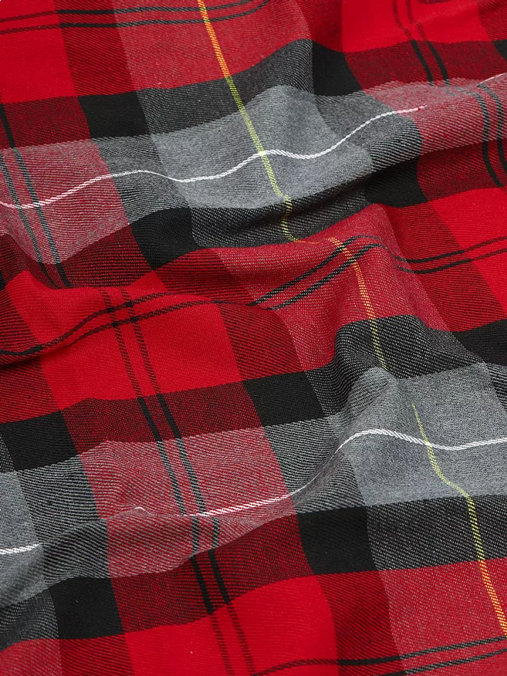 Фланель рубашечная 150 г/м², 150 см / 2 метра, TBY.Fl.T399.2, цв.399 красный