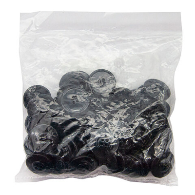 Пуговицы 4 прокола 28L (blk-01 (черный)), 72 шт