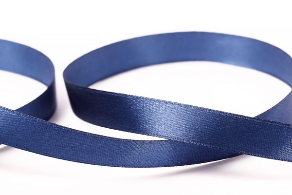 Лента атласная 1-сторонняя 12.0 мм / 33±2 метра, 038 т.синий, Gamma