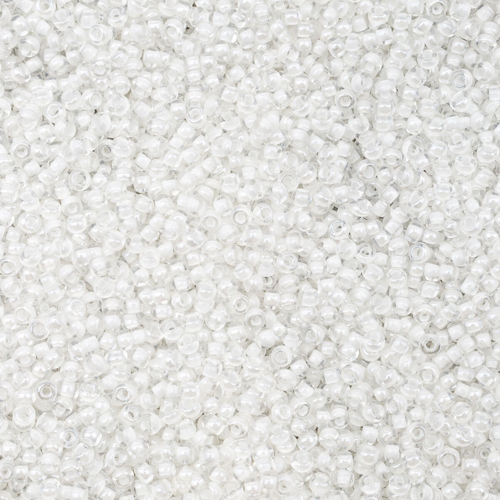 Бисер Preciosa прозрачный с цветным центром, круг.отв, 500 г, (38102)331-19001-10/0