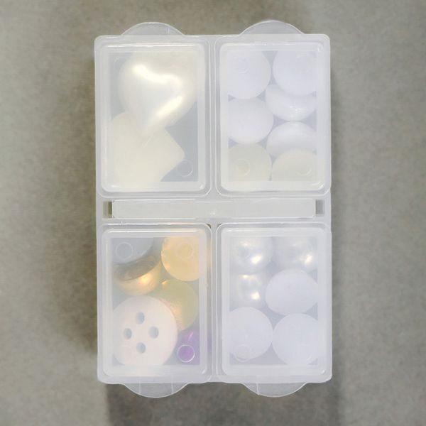 Контейнер для мелочей 6.4x4.4x1.8 см цв. в ассортименте