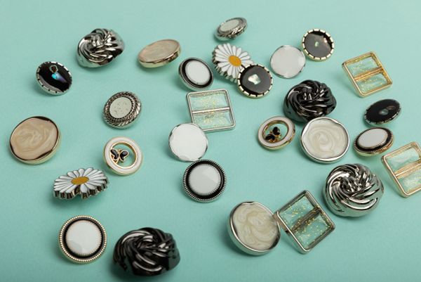 Пуговицы на ножке металл 20 мм, 6 шт, 04 никель, Blitz MB 0246