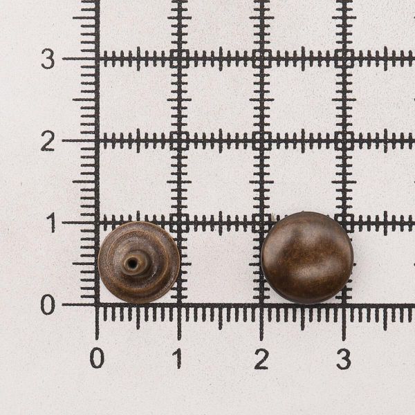 Хольнитены ⌀11 мм, h=11 мм, металл, New Star №123, антик, уп.≈100 шт